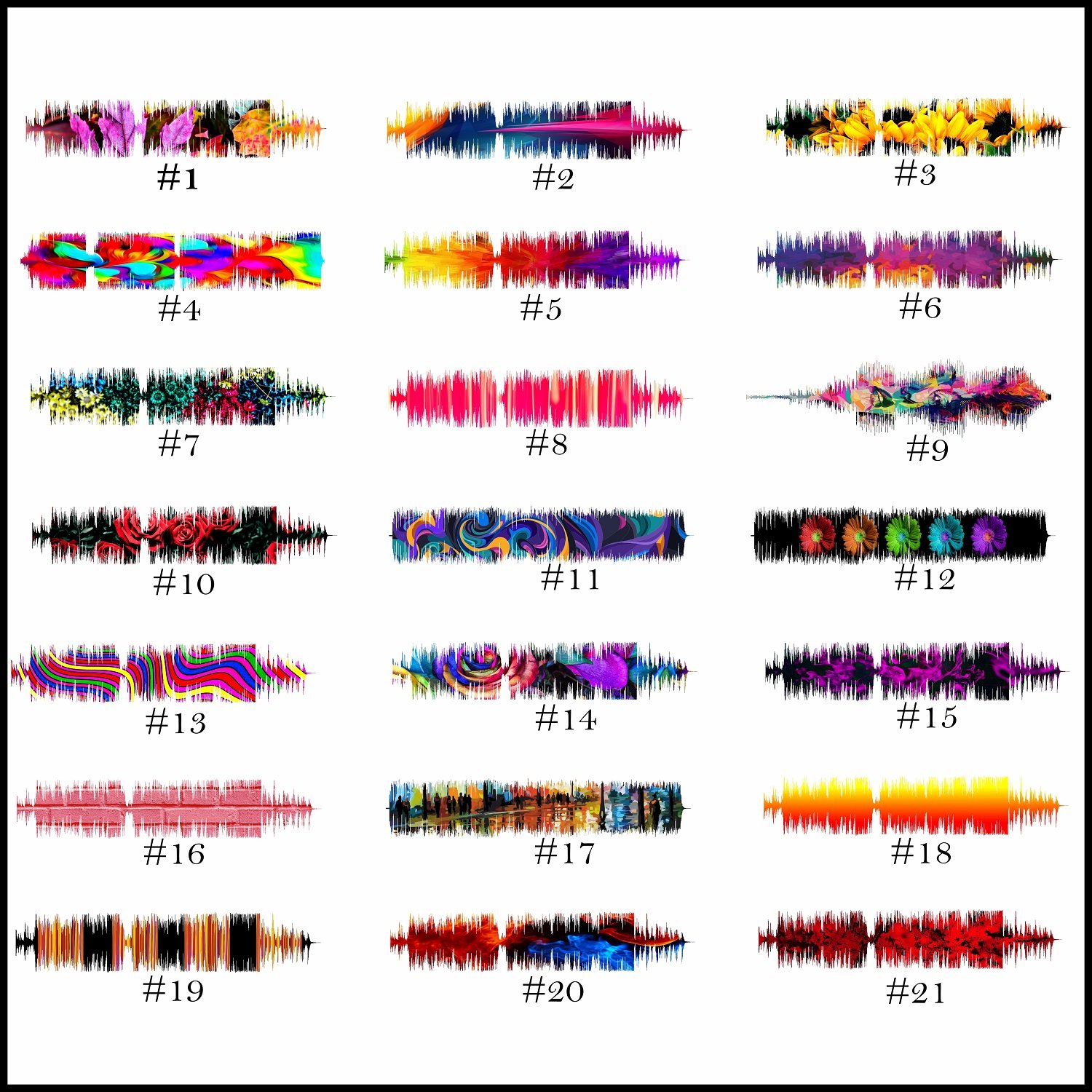 Sound. Sign Flower Custom Acrylic Sound Wave Flower - ooclas